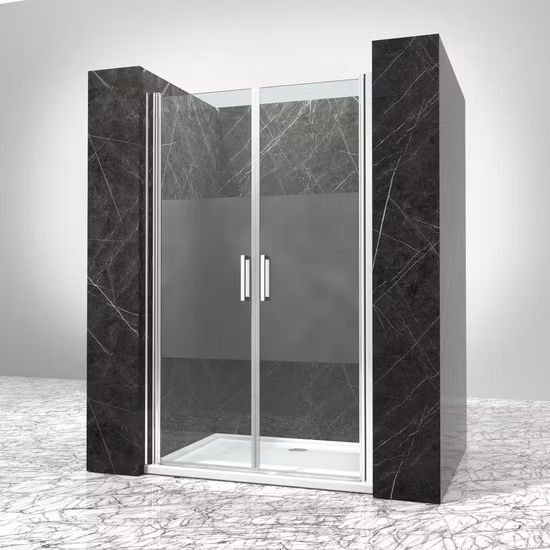 Prix ​​de gros populaire de cabine de douche en verre trempé à charnière de 8 mm, 900